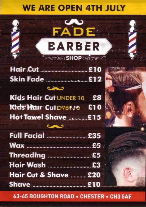 Fade Barbers Boughton Chester Page 1